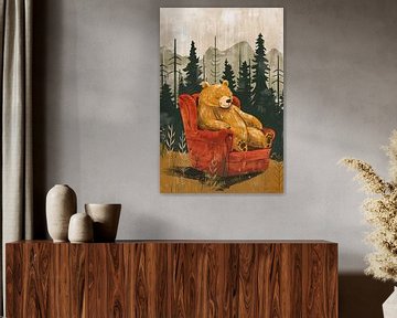 bear in forest by Imperial Art House