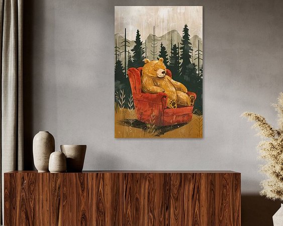 Example of the artwork in a room