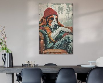 basset hound by Imperial Art House
