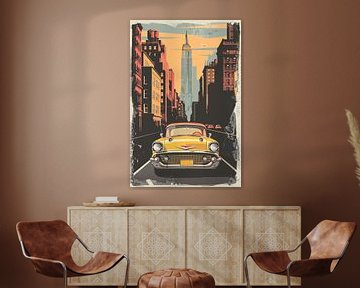 Klassieke Chevrolet in Vintage New York van Imperial Art House