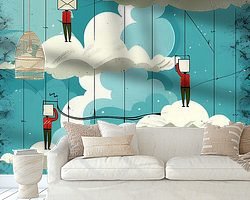 Example of the artwork in a room