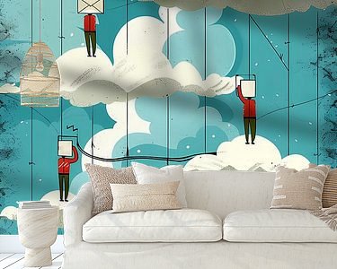 Example of the artwork in a room