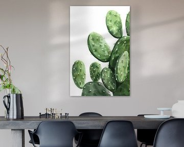 Digitale Kunst: Groene Cactus van Imperial Art House