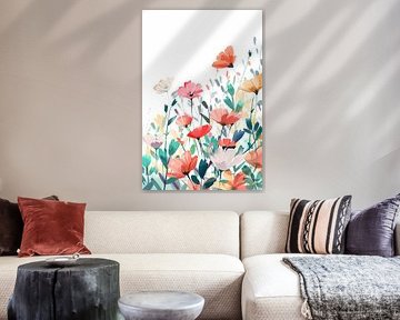 Digitaldruck von Gentle Sea of Flowers von Imperial Art House