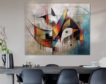 Schilderij Kleurrijke Vogel van ARTEO Schilderijen