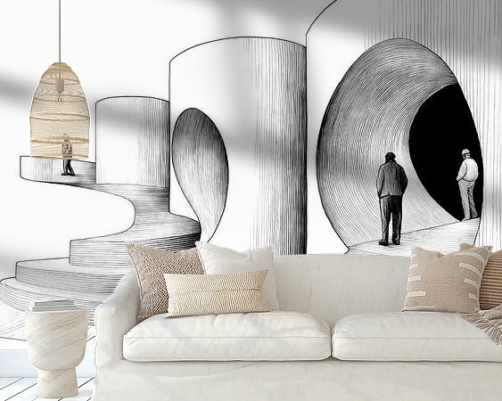 Example of the artwork in a room