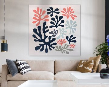 Organic shapes in a harmony of soft tones