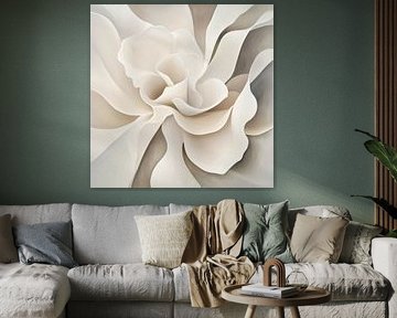 Monochrome bloem in dromerige lagen van Color Square