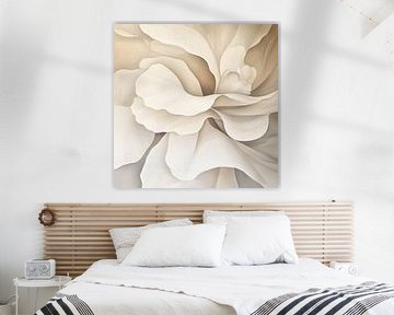 Abstracte bloemvorm met serene diepte van Color Square