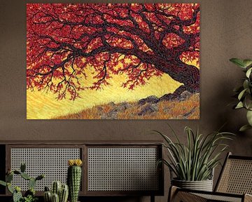 Boom in warme herfstkleuren van Art & Soul Creations