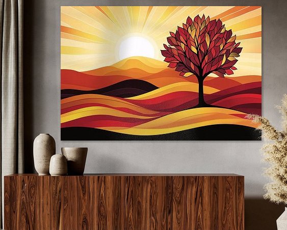 Example of the artwork in a room