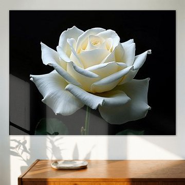 Eine schöne weiße Rose