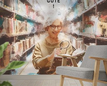 Jahreslosung 2025 Motiv Frau. Prüft alles und behaltet das Gute! 1. Thessalonicher 5,21 von Jonathan Schöps | UNDARSTELLBAR.DE — Visuelle Gedanken zu Gott