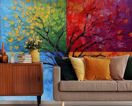 Example of the artwork in a room