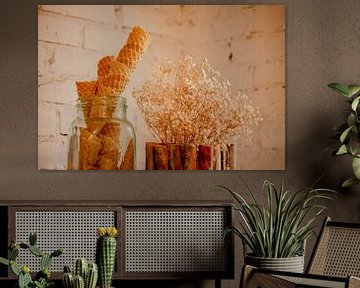 Stilleven met ijshoorntjes van Brave Toaster Photos