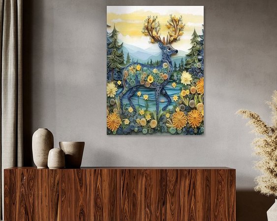 Example of the artwork in a room