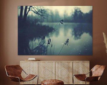 Tranquil lagoon at sunrise by Imperial Art House