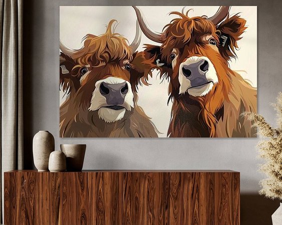 Example of the artwork in a room