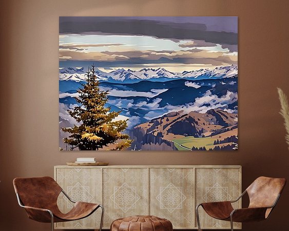 Example of the artwork in a room