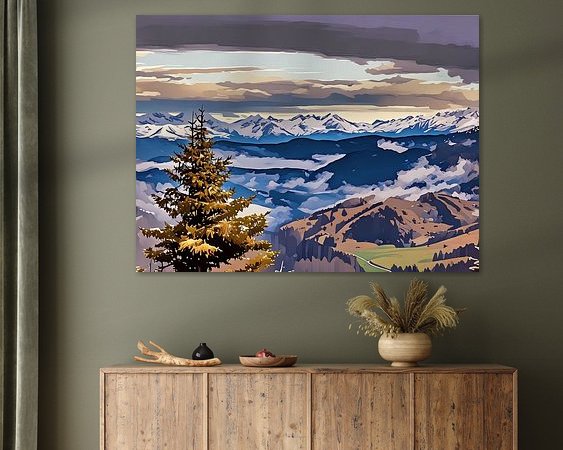Example of the artwork in a room