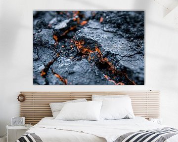 Fiery textures in cracked rock by Imperial Art House