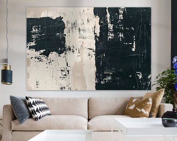 Abstract zwart-wit textuur kunstwerk van Imperial Art House