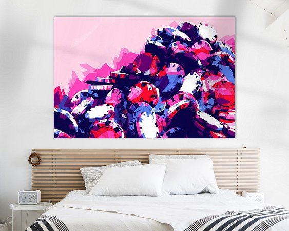 Example of the artwork in a room