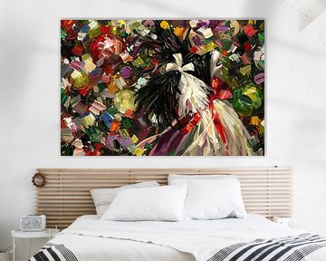 Abstrakter bunter Hund in expressivem Stil von Imperial Art House