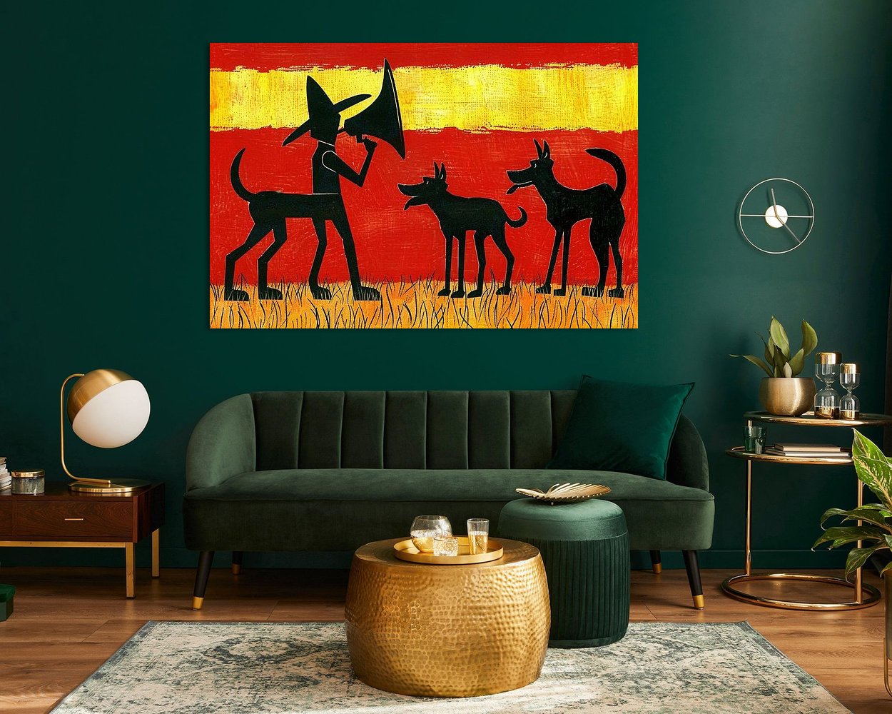 Example of the artwork in a room