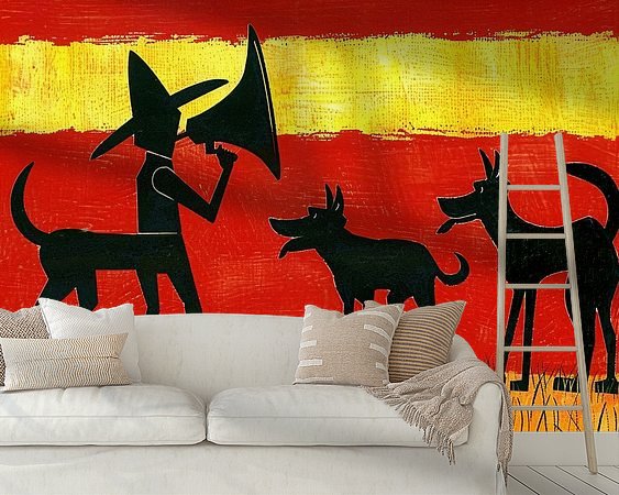 Example of the artwork in a room