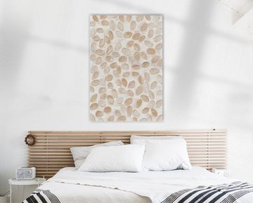 Organic pattern of oval shapes in earth tones