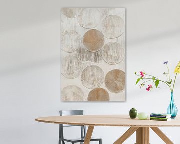 Weathered circles in earth tones by Color Square