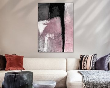 roze grijs abstract van Ela Szczepaniak