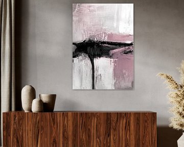 roze grijs abstract van Ela Szczepaniak