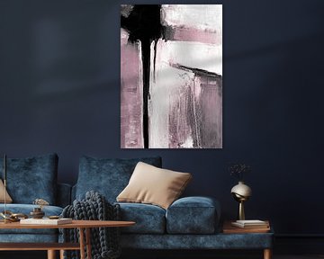 roze grijs abstract van Ela Szczepaniak