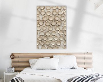 Layered circles in soothing earth tones by Color Square