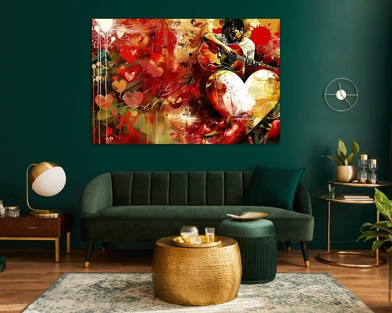 Example of the artwork in a room