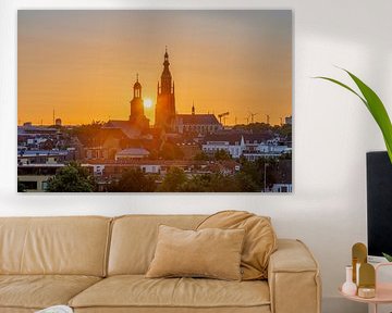 Skyline von Breda Sonnenuntergang Grote Kerk von I Love Breda