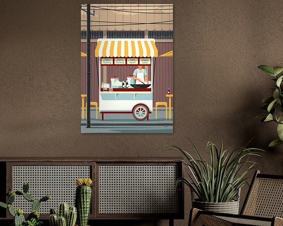 Example of the artwork in a room