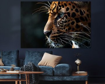 Detailed portrait of a leopard by Imperial Art House