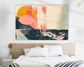 Abstract circle shapes with colourful textures by Imperial Art House
