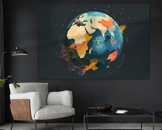 Example of the artwork in a room