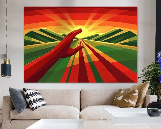 Example of the artwork in a room