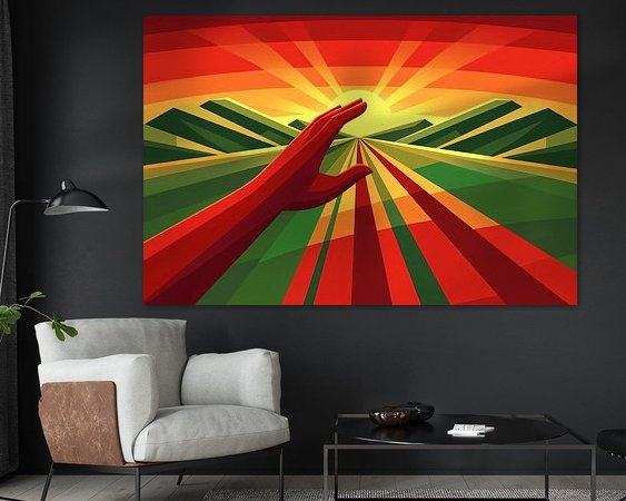 Example of the artwork in a room