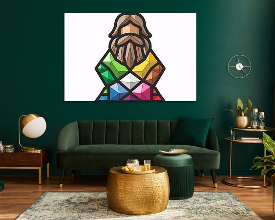 Example of the artwork in a room