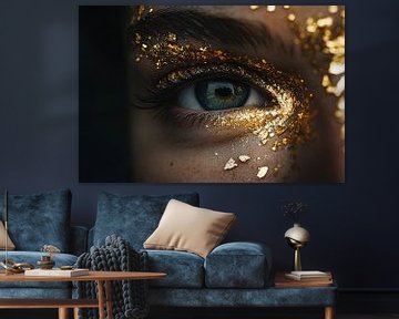 Oog met gouden details van Art & Soul Creations