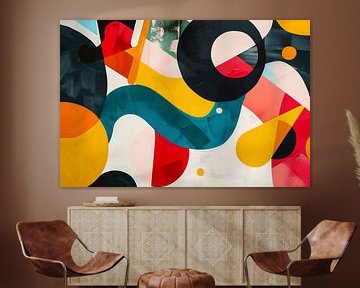 Abstracte vormen en levendige kleuren in harmonie van Imperial Art House