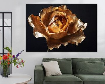 Gouden roos met metallic uitstraling van Art & Soul Creations