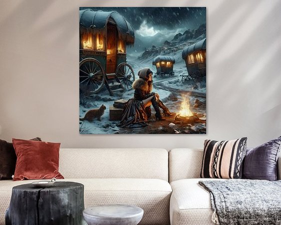 Example of the artwork in a room