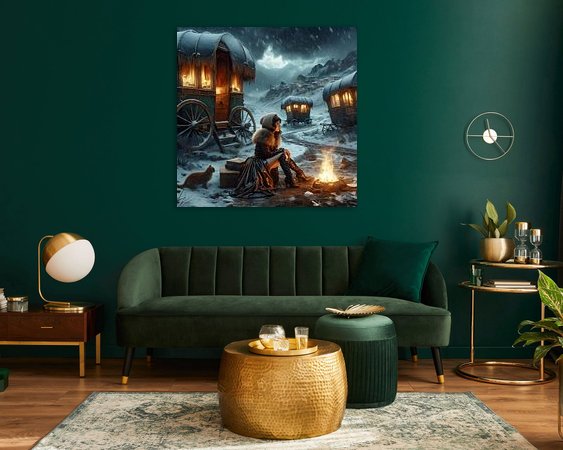 Example of the artwork in a room